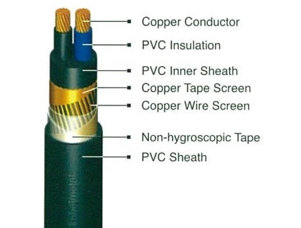 LV Power Cables NYCY<br> 2 nycy_2_cores_1kv_2