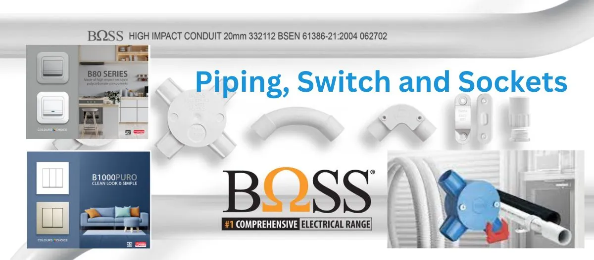 Slideshow Slided Show BOSS piping switch and sokets